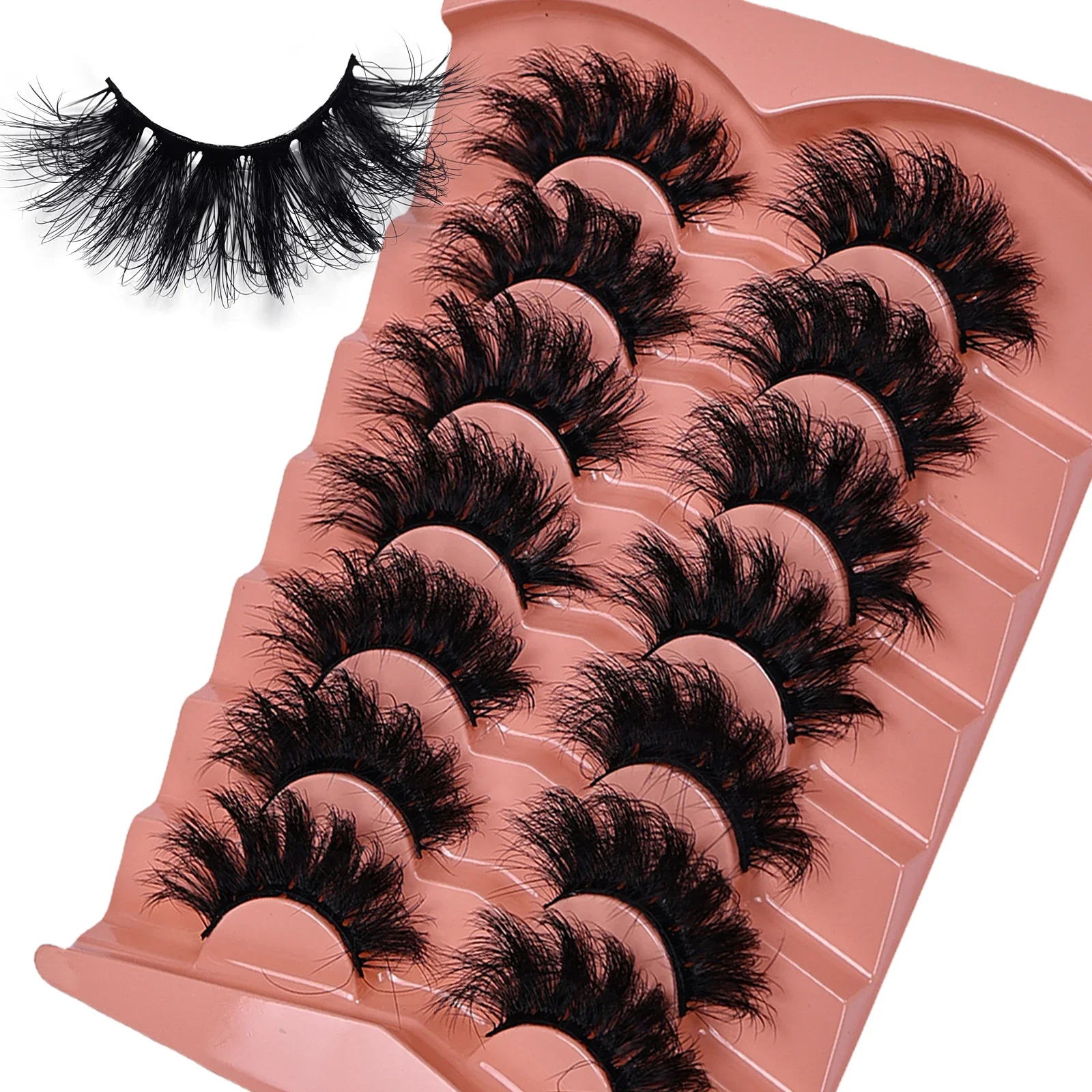 21 ペア/35 ペア 3D ふわふわつけまつげドラマチックなつけまつげ乱雑なつけまつげふわふわ厚いまつげ