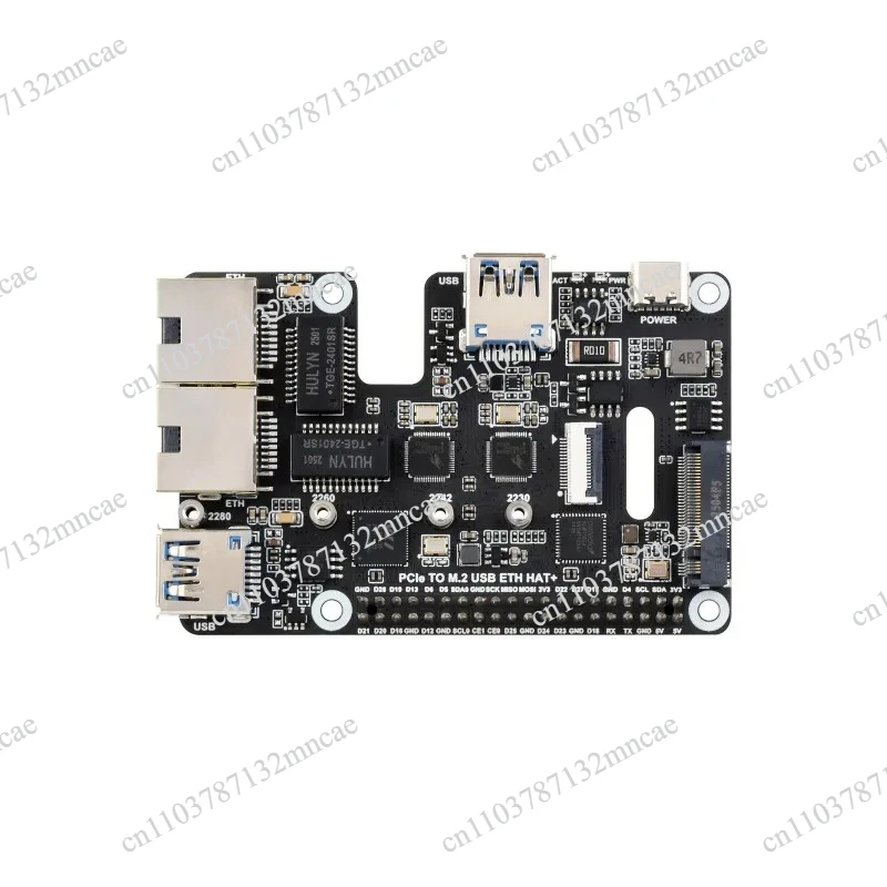 PCIe To USB 3.2 Gen1 / 2.5G ETH / M.2 NVMe Adapter For Raspberry Pi 5 Supports NVMe Protocol M.2 Solid State Drive