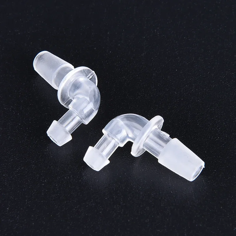5/10/20PCS Transparent Hearing Aid Sound Tube Connector Tubing Adaptor Replacement Accessories for BTE Hearing Aids