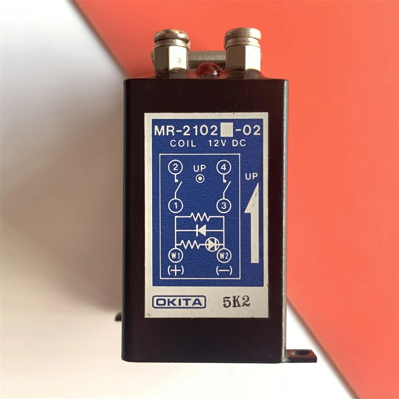 MR-2101-02 MR-2102-02 مرحل القصب OKITA 12vdc المستورد، مع ضوء المؤشر، أصلي،