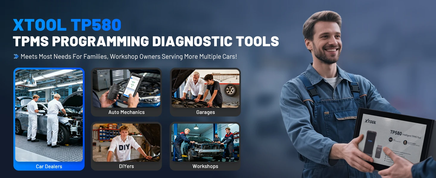 2026 XTOOL TP580 TPMS-Diagnosetool VS TP150, Allsystem-Automobilscan (nicht nur TPMS), 22+ Reset-Funktionen, fortschrittliche TS100PRO-Sensorprogrammierung, lebenslange kostenlose Updates, 315/433MHz-Sensoraktivierung/-Neuanlernen und OBD-Neuanlernen, Typ-Programmierwerkzeuge – Detail 16