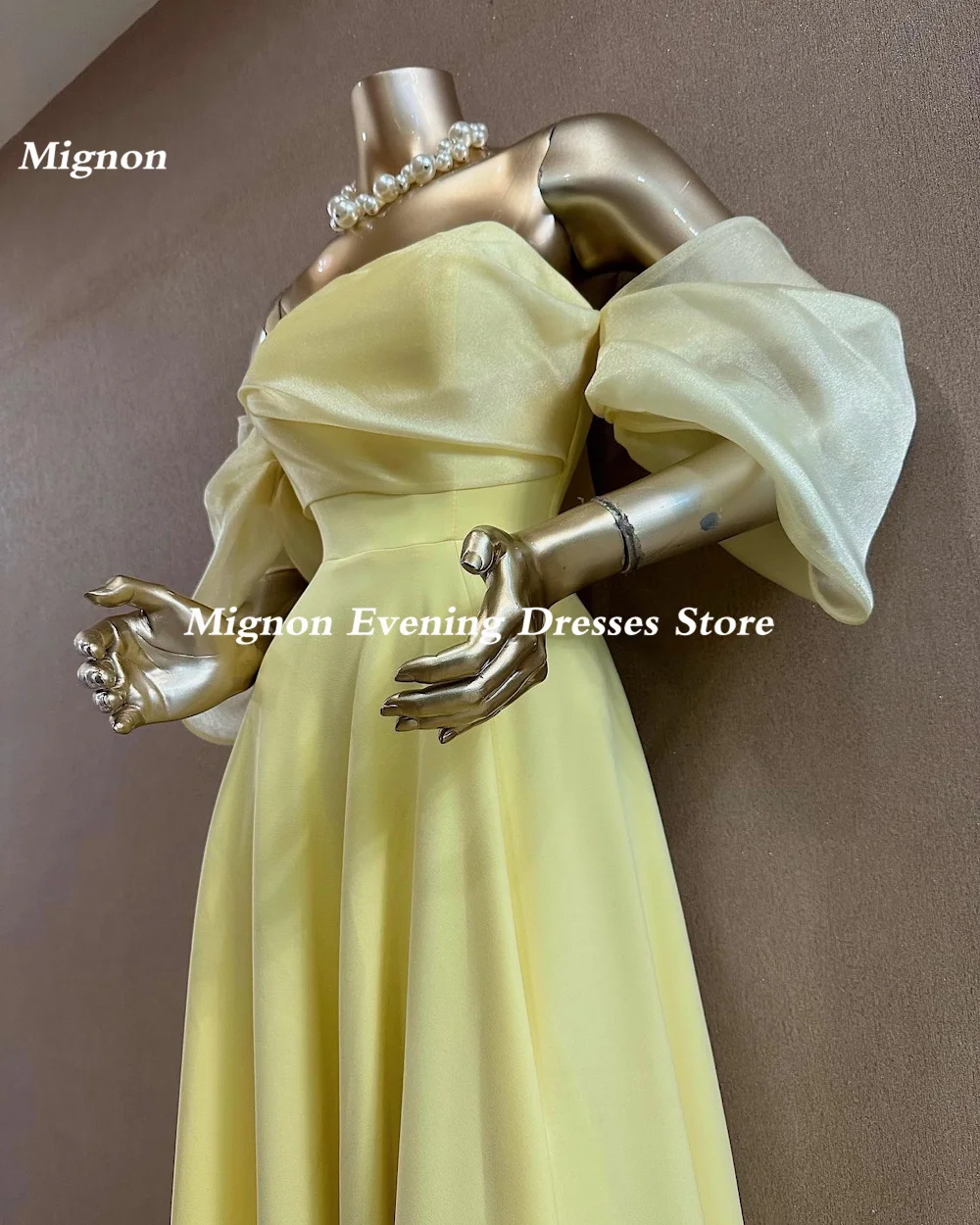 Mignon Satin A-ligne sans bretelles à volants robe de Rhpour les femmes, longueur de rinçage, saoudien, élégant, robe de soirée formelle, populaire, 2023