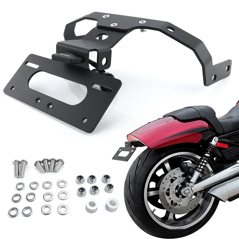 

Fit For Harley Davidson V-ROD 2012-2017 Motorcycle Rear Tail Tidy Fender Eliminator Kit License Plate Holder Bracket With Light