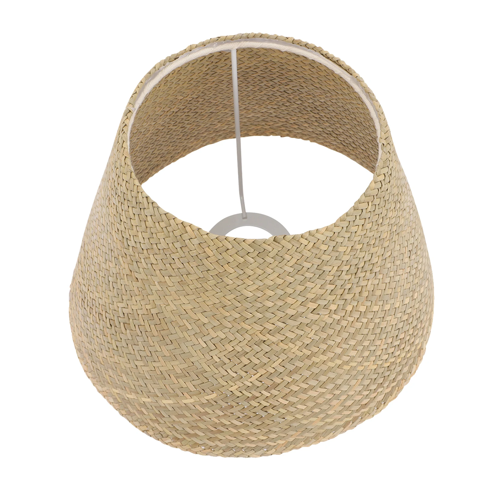 

Handcrafted Woven Lamp Shade Natural Seagrass Table Light Cover Vintage Style for Bedroom Living Room Office Cozy Ambience
