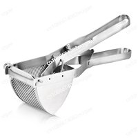 Stainless steel potato press, potato mud press, potato masher, fruit, lemon juicer, vegetable stuffing, squeezing water