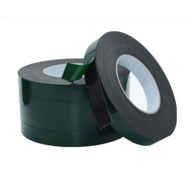 1mm Thick 10m Double Sided Tape Strong Adhesive Black Foam Tape for Cell Phone Repair Gasket Screen PCB Dust Proof