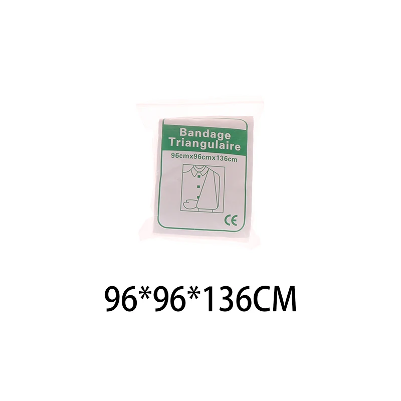 応急処置キット用三角包帯、医療包帯、緊急、キャンプ用アクセサリー、創傷被覆材、5個