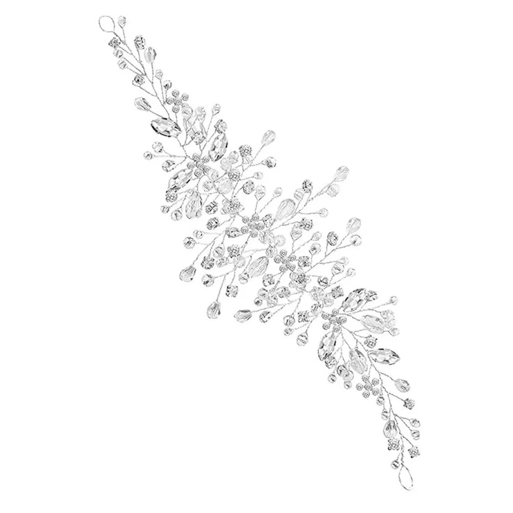

Rhinestone Hair Vine Exquisite Bridal Headband Wedding Headpiece for Bride Prom Party Elegant Hair Accessories Women