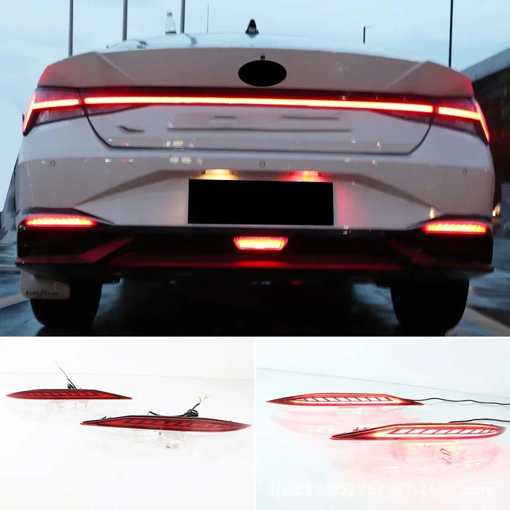 

LED Rear bumper light stop Tail Light Turn signal light for Hyundai Elantra 2021 2022 2023