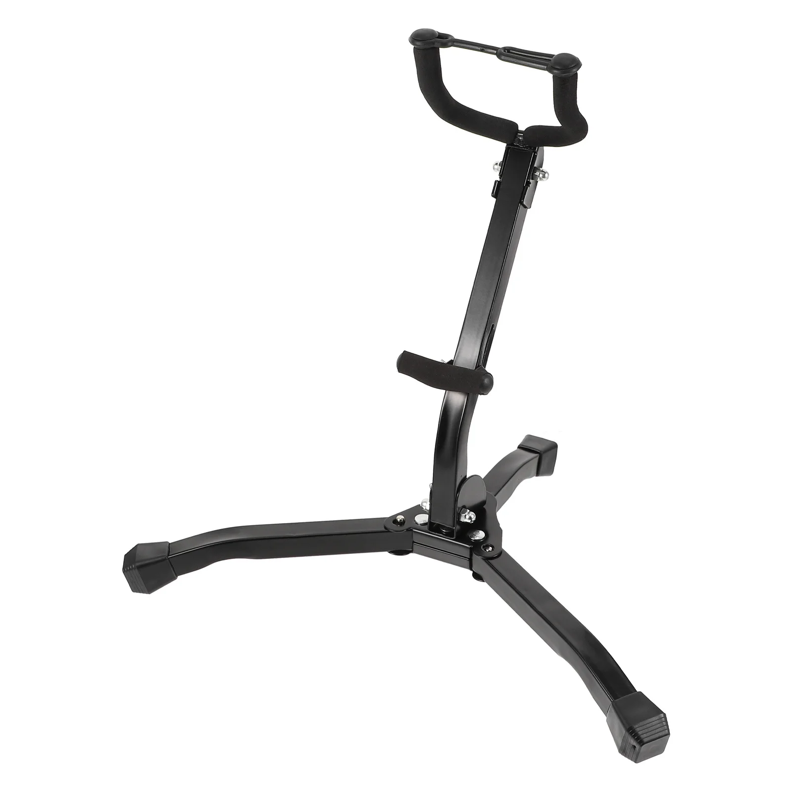 Foldable Portable Durable Premium Saxophone Stand Triangular Support Stable Holder Floor Scratch Protection Practical