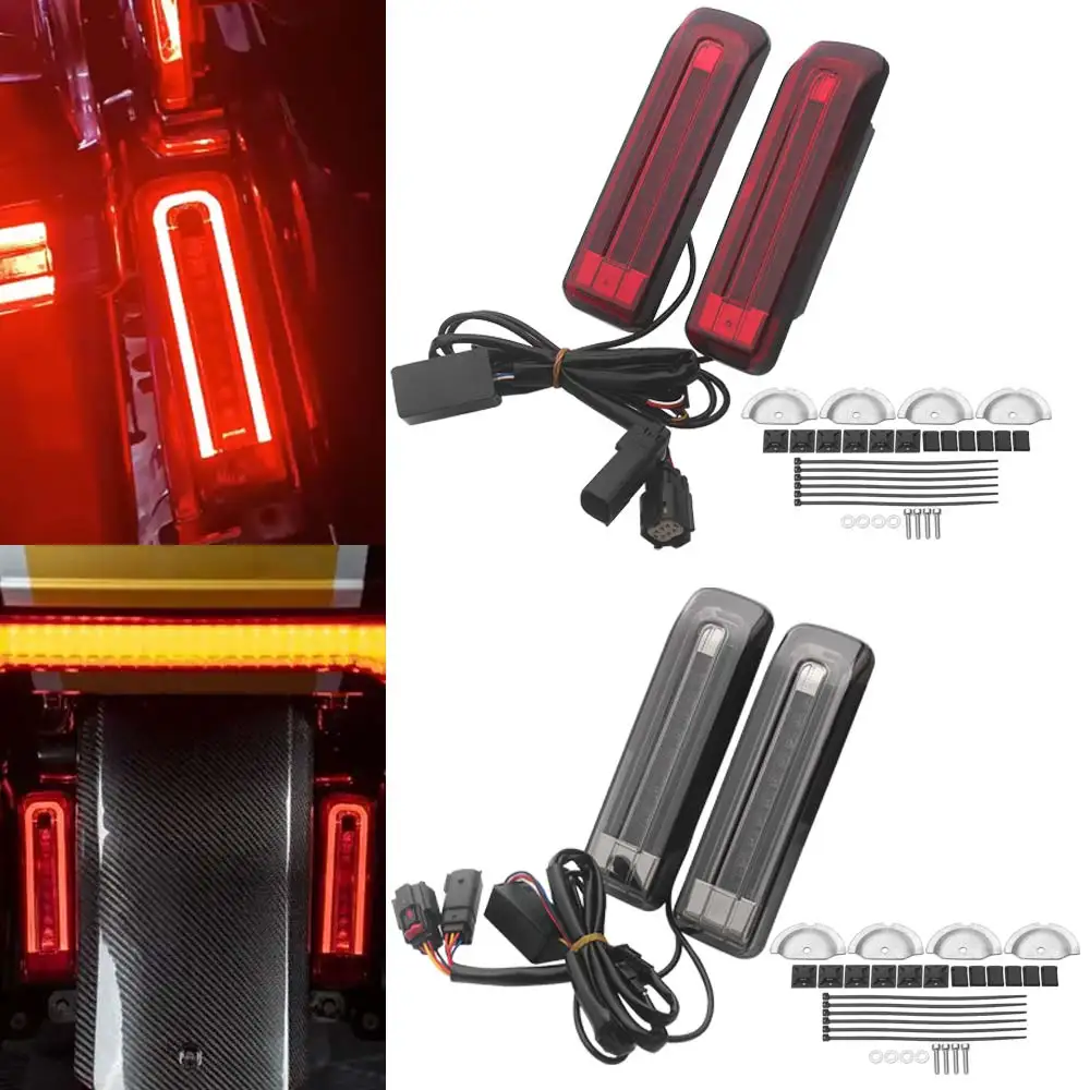 

LED Saddlebag Filler Inserts Lights Fit For Harley Touring Electra Glide Road Glide Street Glide 2014-2025 Models