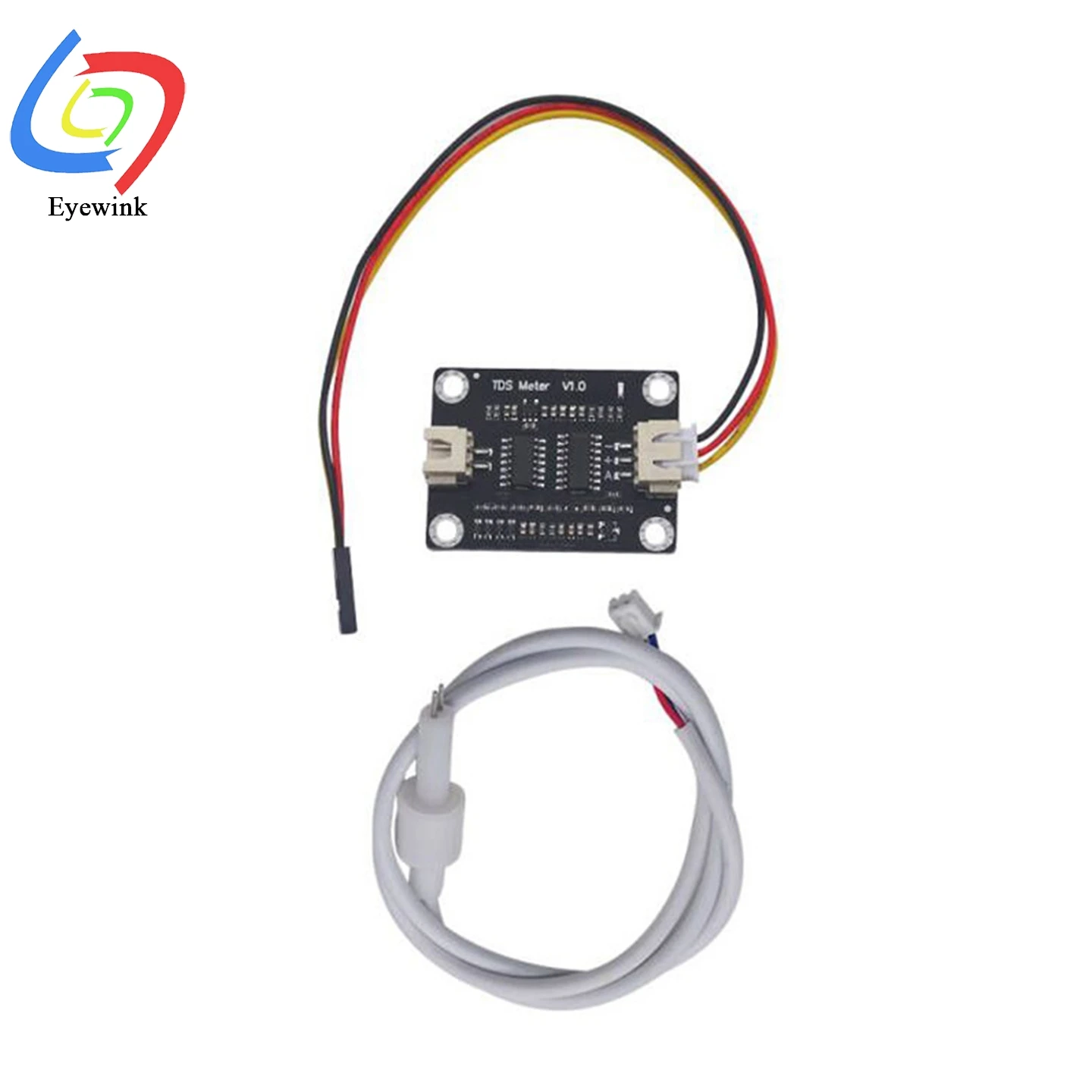 TDS Sensor TDS Meter Water Conductivity Sensor Tester Liquid Detection Water Quality Monitoring DIY with 2 cables