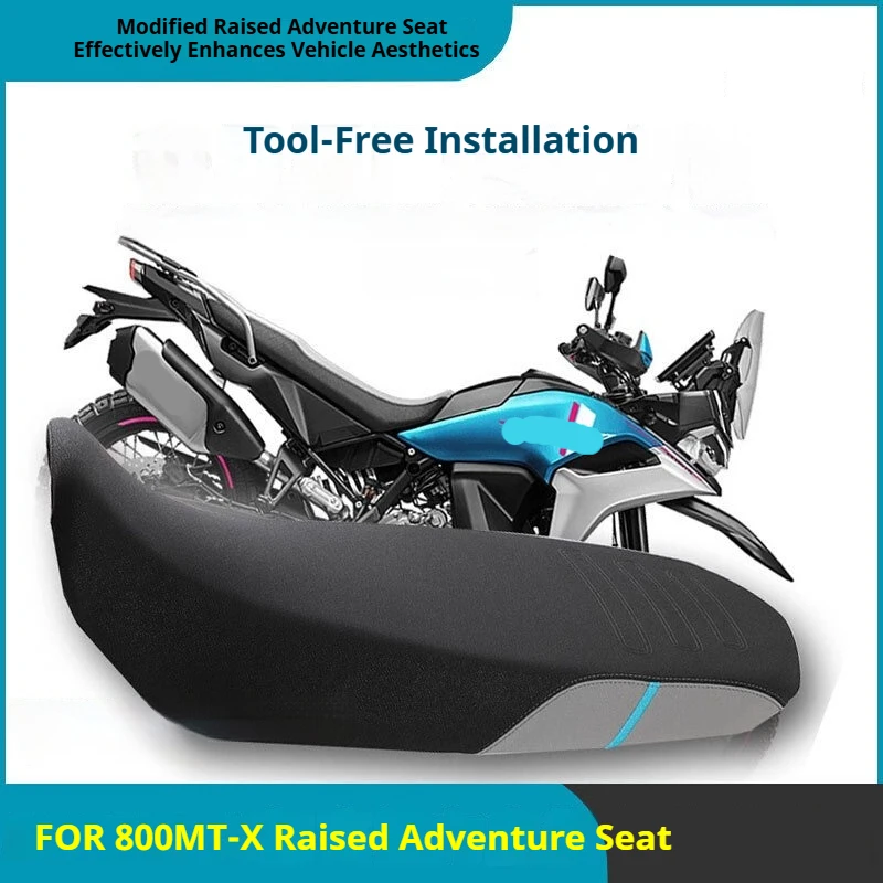 Tall Touring Saddle Assembly Comfort Upgrade Modified Seat Cushion for CFMOTO 800MT-X Motorcycle Aftermarket Parts