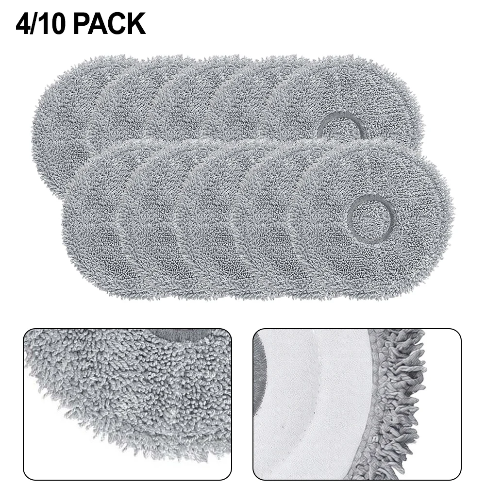 4/10pcs Replacement Microfiber Mop Pads For Polaris PVCRAC 7290 WIFI For IQ Home Vacuum Cleaner For Efficient Cleaning