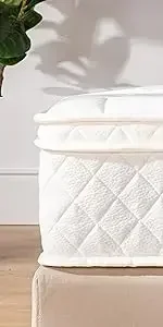 Se15d89e6bc9f45c48d366199ff887e06H 8 Inch Twin Mattress Bed-In-A-Box Green Tea Memory Foam White
