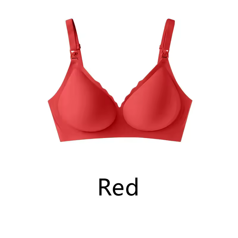 Maternity bra with push-up front to prevent sagging Seamless breathable and comfortable nursing push-up bra - Image 10