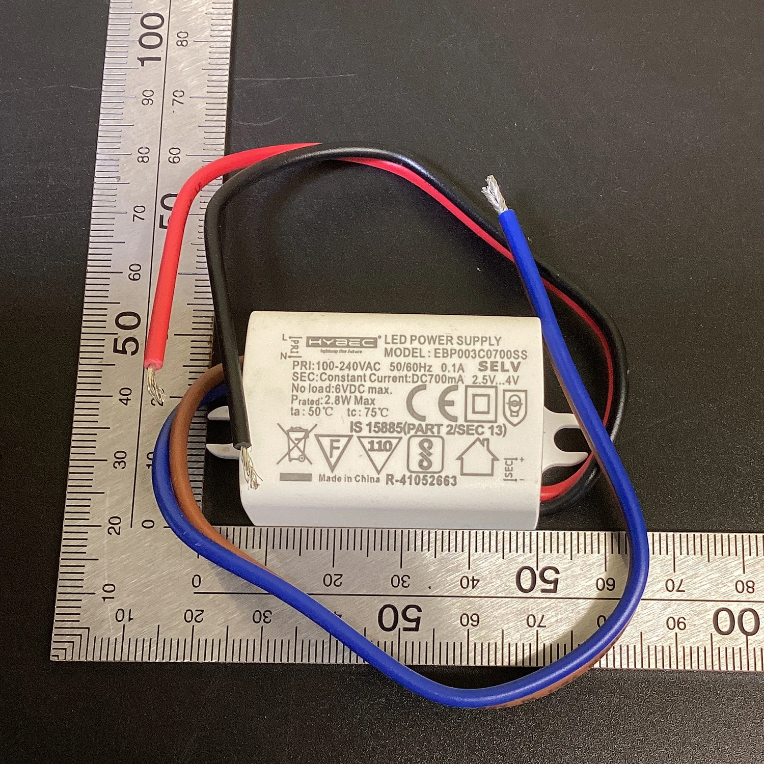 مدخلات 100-240VAC 4.2W محول إضاءة LED صغير 350mA 2.5-10V مع سلك من الرصاص للداخلية لمصباح LED 2.5V-4V 700mA #3