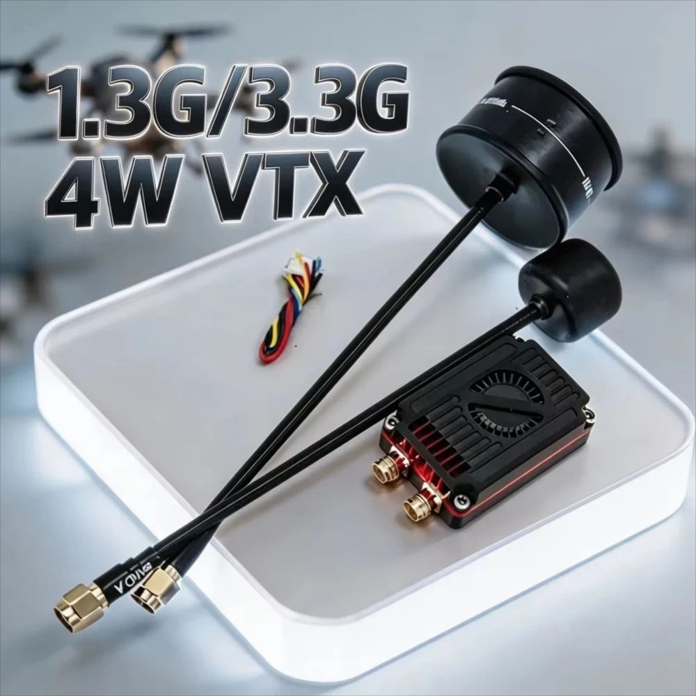 Rushfpv Rush 1.3G/3.3G 4W 7-30V Dual Band FPV Video Transmitter/VTX SMA Antenna For Long Range FPV Drone/Quadcopter Parts