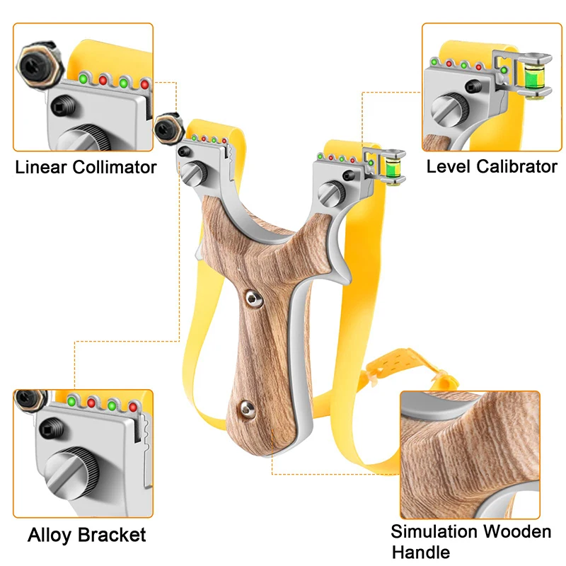 Laser zielen Metall Schleuder profession elle Schleuder leistungs starke Legierung Bogens chießen Outdoor Jagd Schlinge Schuss Ziel Katapult