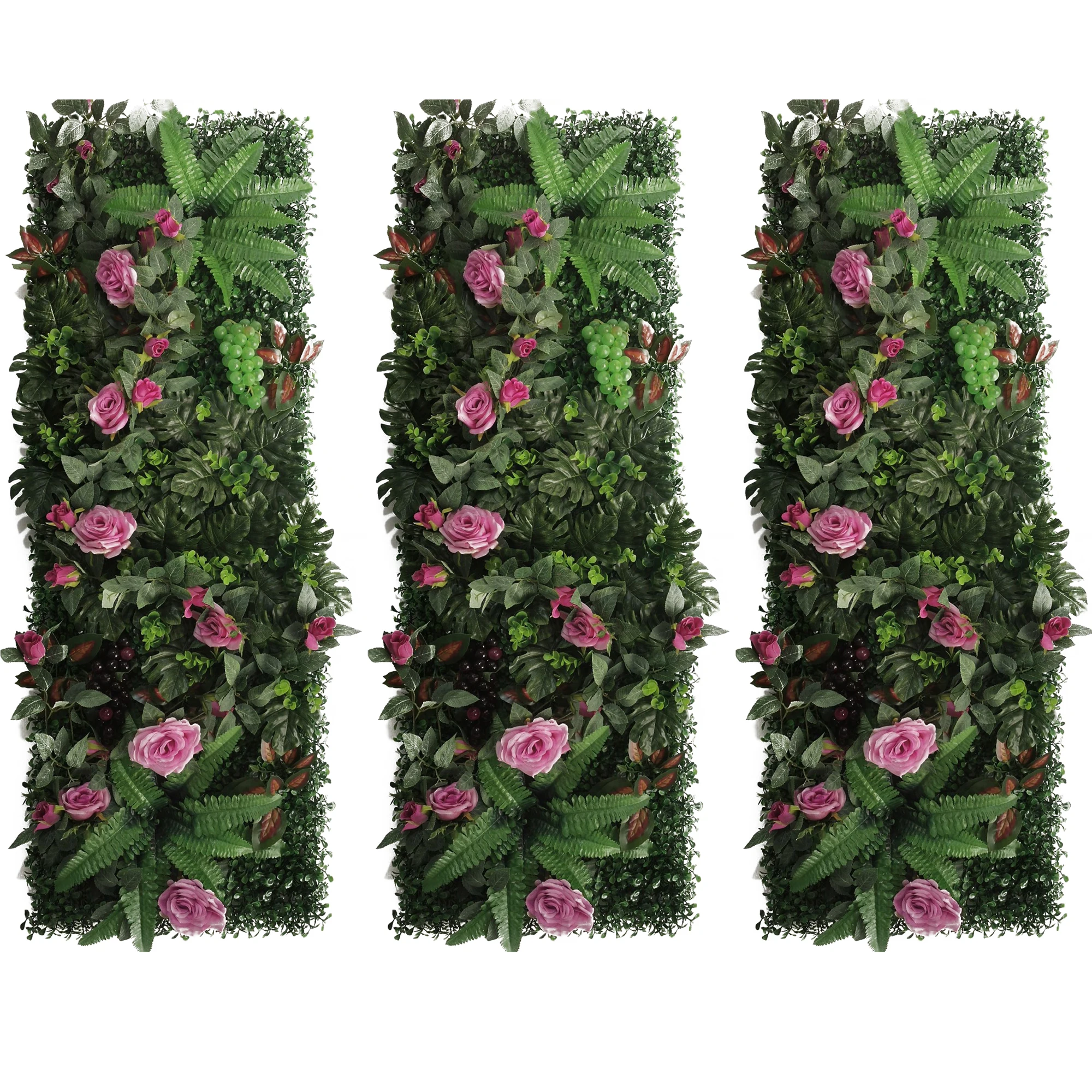 40Cm * 120Cm Kunstmatige Plant Gazon Rose Panel Decoratie Muur Opknoping Real Touch Moss Valse Grassplot Gazon