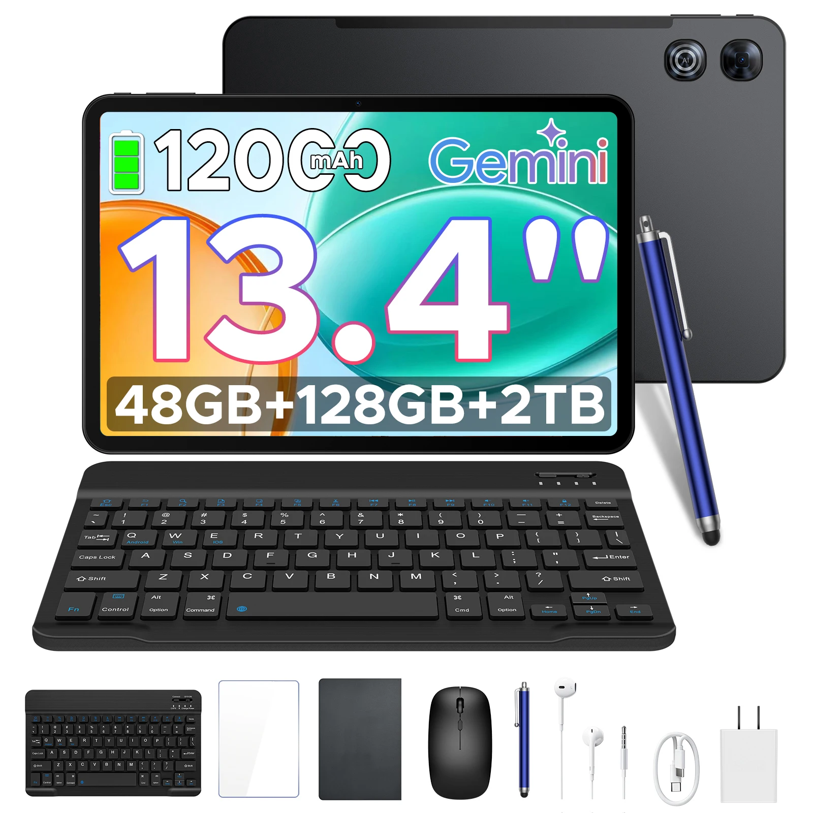 【¥24,192】POCKAM P13 タブレット 13.4インチ 8GB+40GB/128GB グレー 特別割引-アリエク特価アラート