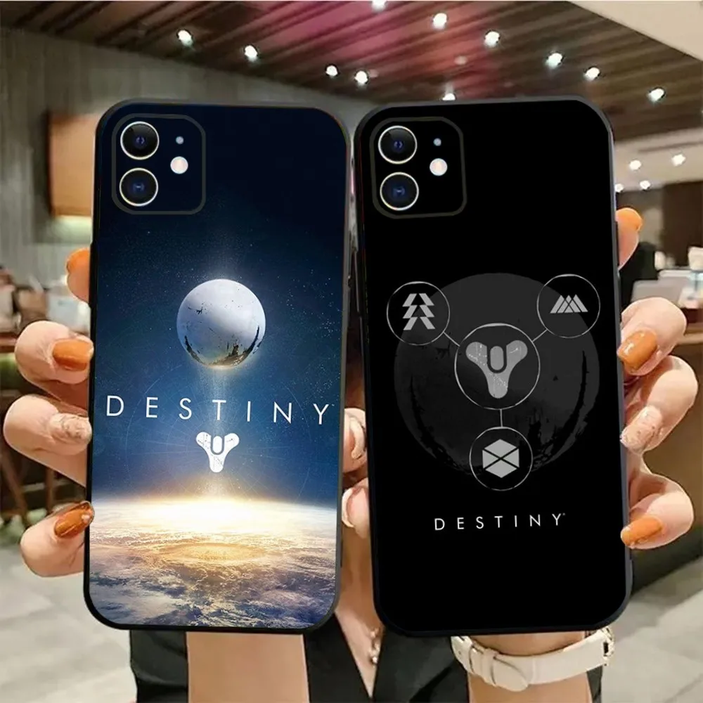 Game D-Destinys Phone Case For iPhone15,14,13,12,11,Pro,Max,Plus,Mini,X,XS,XR,8,7,6,S,Plus,SE Soft Black Case