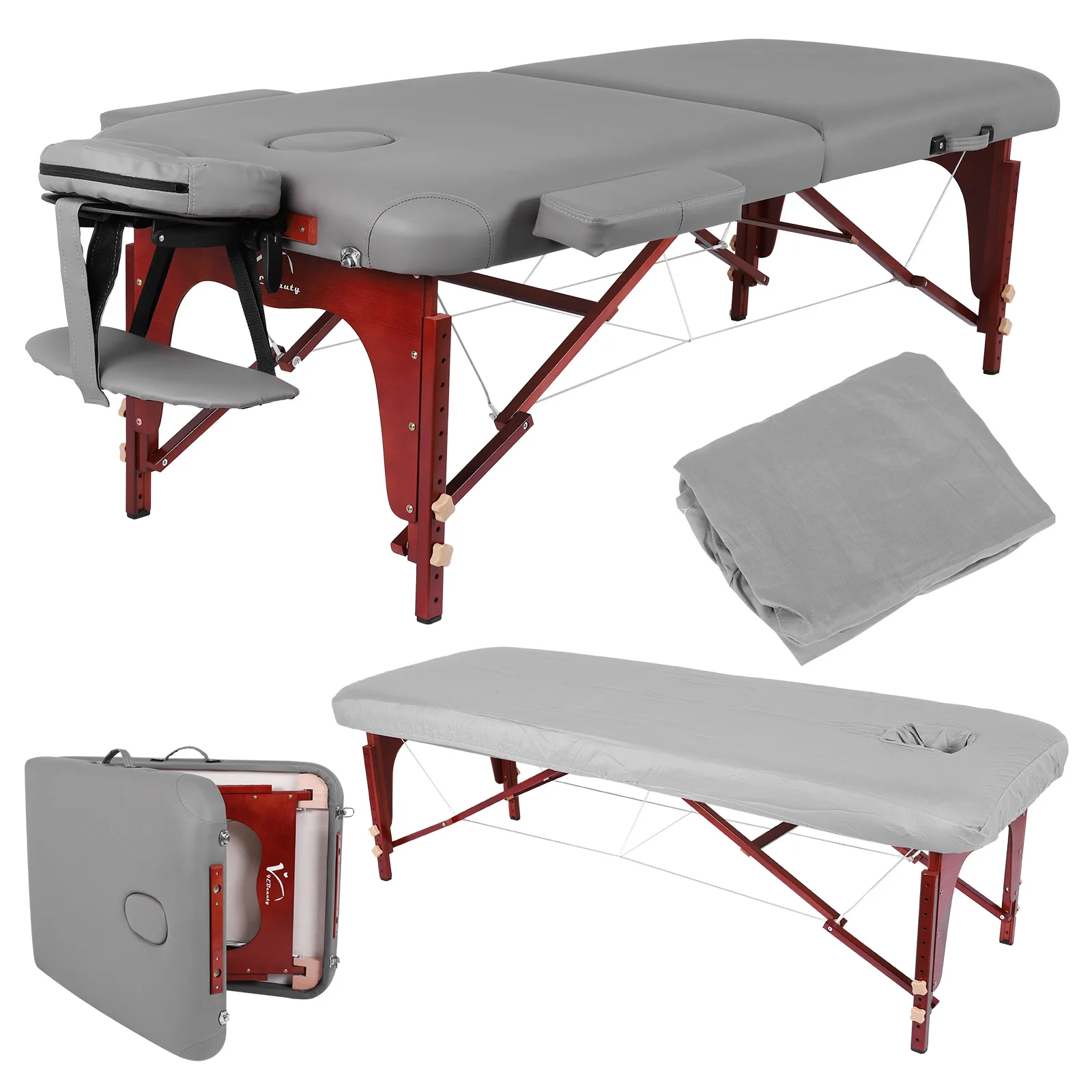 Klappbare Tragbare Massageliege Massagetisch Moderne Luxuriöse Kosmetik- und Tattoo-Liege für Schönheitssalons und Physiotherapiepraxen