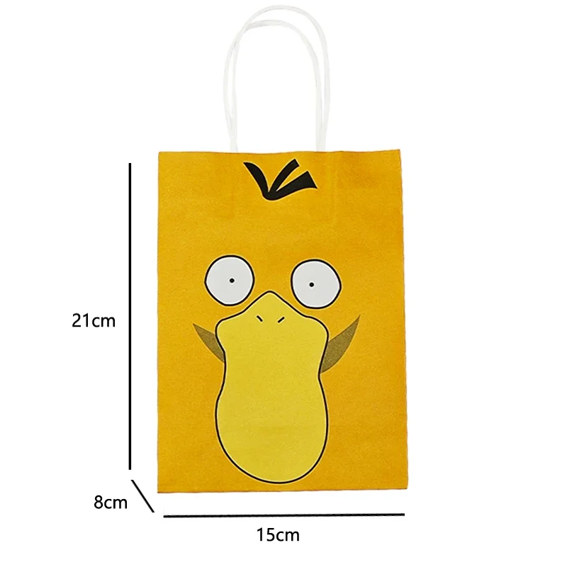 Pokemon Verpackung Tasche Geburtstag Thema Geschenk Tasche Pikachu Party Süßigkeiten Snack Geschenk Tasche Charmander Squirtle Kinder Spielzeug Geschenk