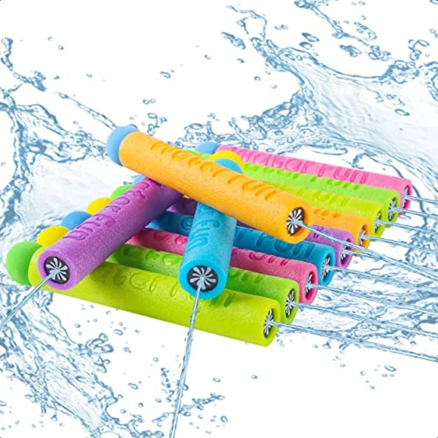 

FENYAN Water Blasters12PCS Foam Squirt Guns for 310 Pool Toys Water Squirter Soaker Gun for Toddlers Summer Swiming Beach Party