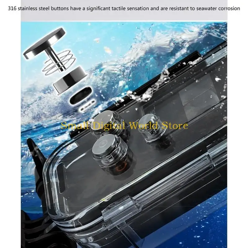 77UB Camera Waterproof Case PC Underwater Camera Cover 45M Depth Camera Waterproof Case For Pocket 3 Diving Protective Cover