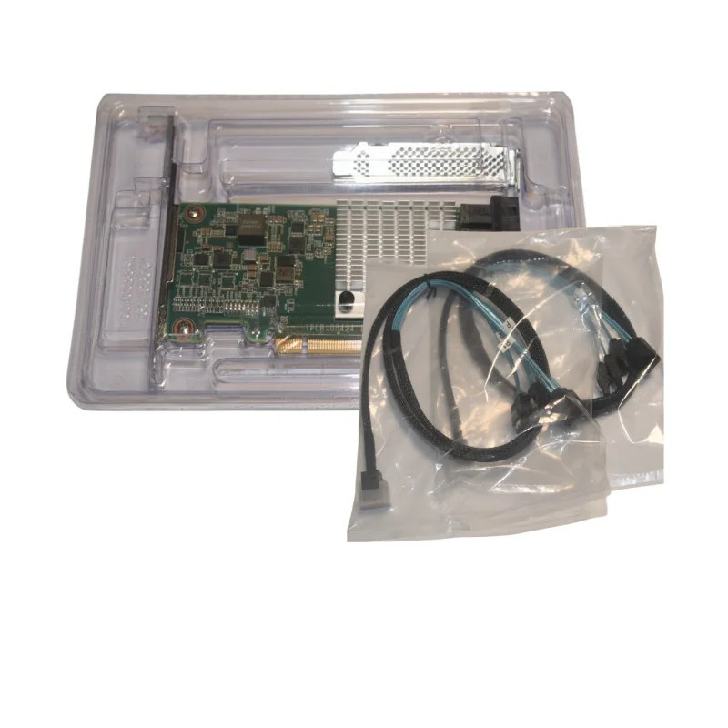 

INSPUR 9300-8I YZCA-00424 = LSI SAS3008 9300-8I 12Gbps SAS HBA IT Mode ZFS FreeNAS unRAID +SFF-8643 4 Sata Cable*2