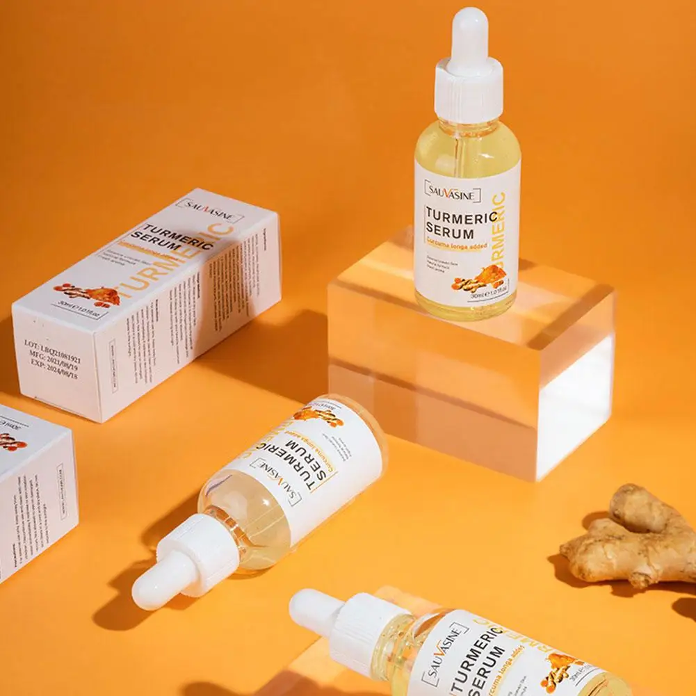 Сыворотка увлажняющая для лица с экстрактом куркумы, увлажняющая и гладкая