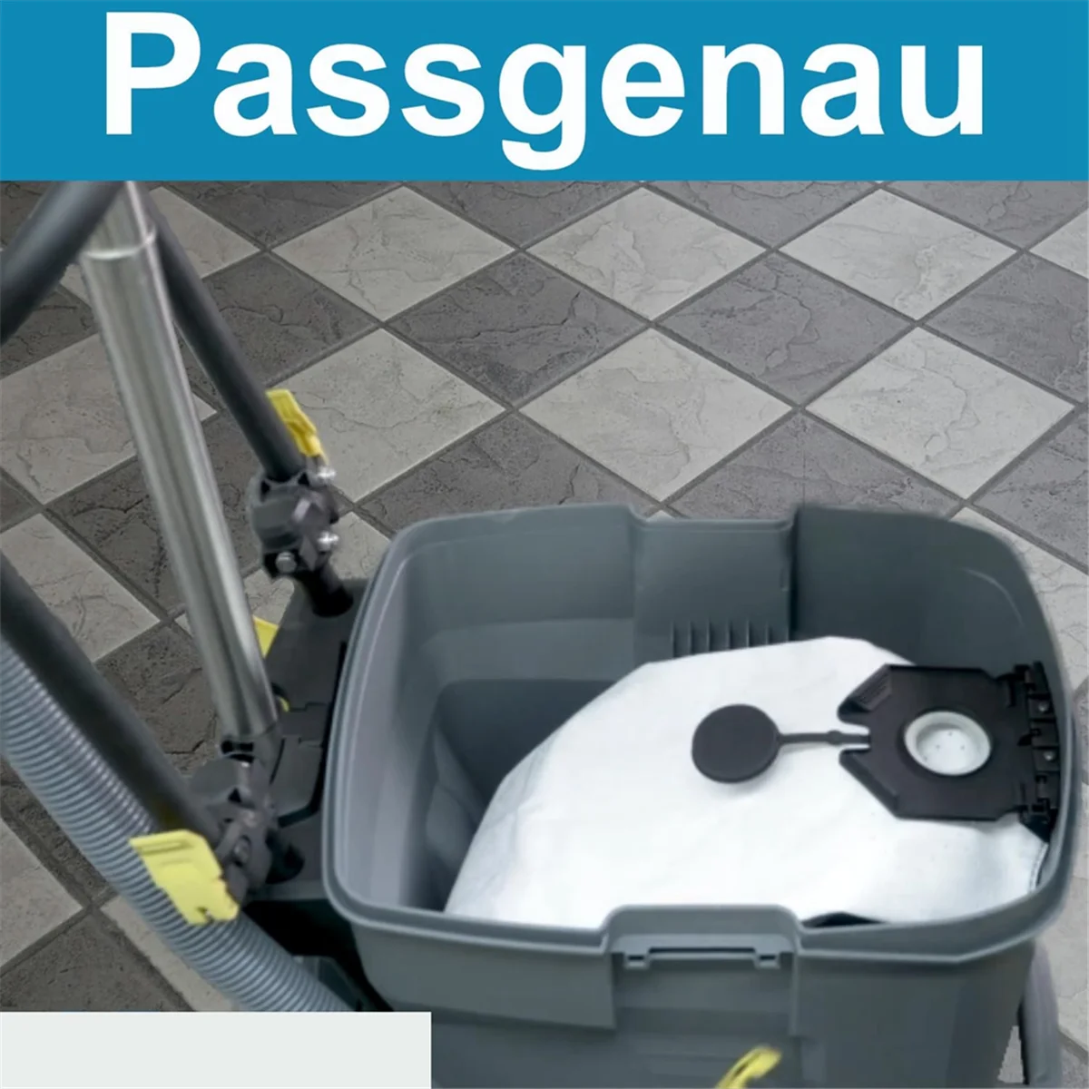 T72C 10PC Saco de aspirador de pó compatível para Karcher 2.889-154.0 Saco de aspirador de pó para Kaercher (NT30/1)Nt 30/1 Ap-Tact, Te, L, M