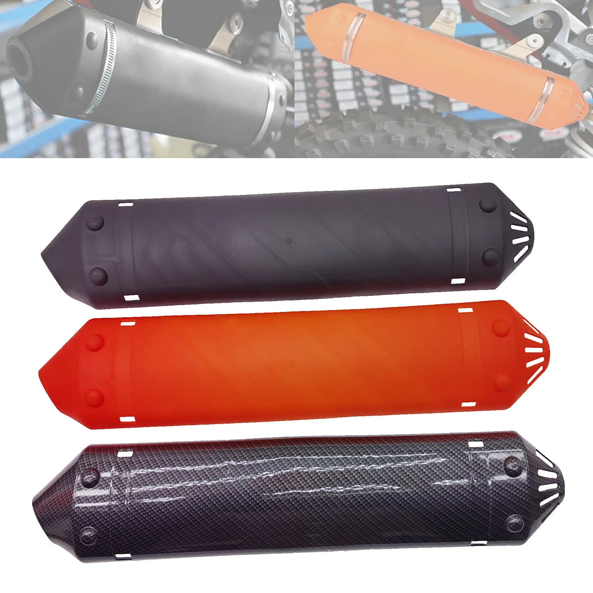 

2024 For KTM EXC 250 300 EXC250 EXC300 XC XCW TPI Erzbergrodeo 2 Stroke Exhaust Pipe Protector Heat Shield Cover Guard Motocross