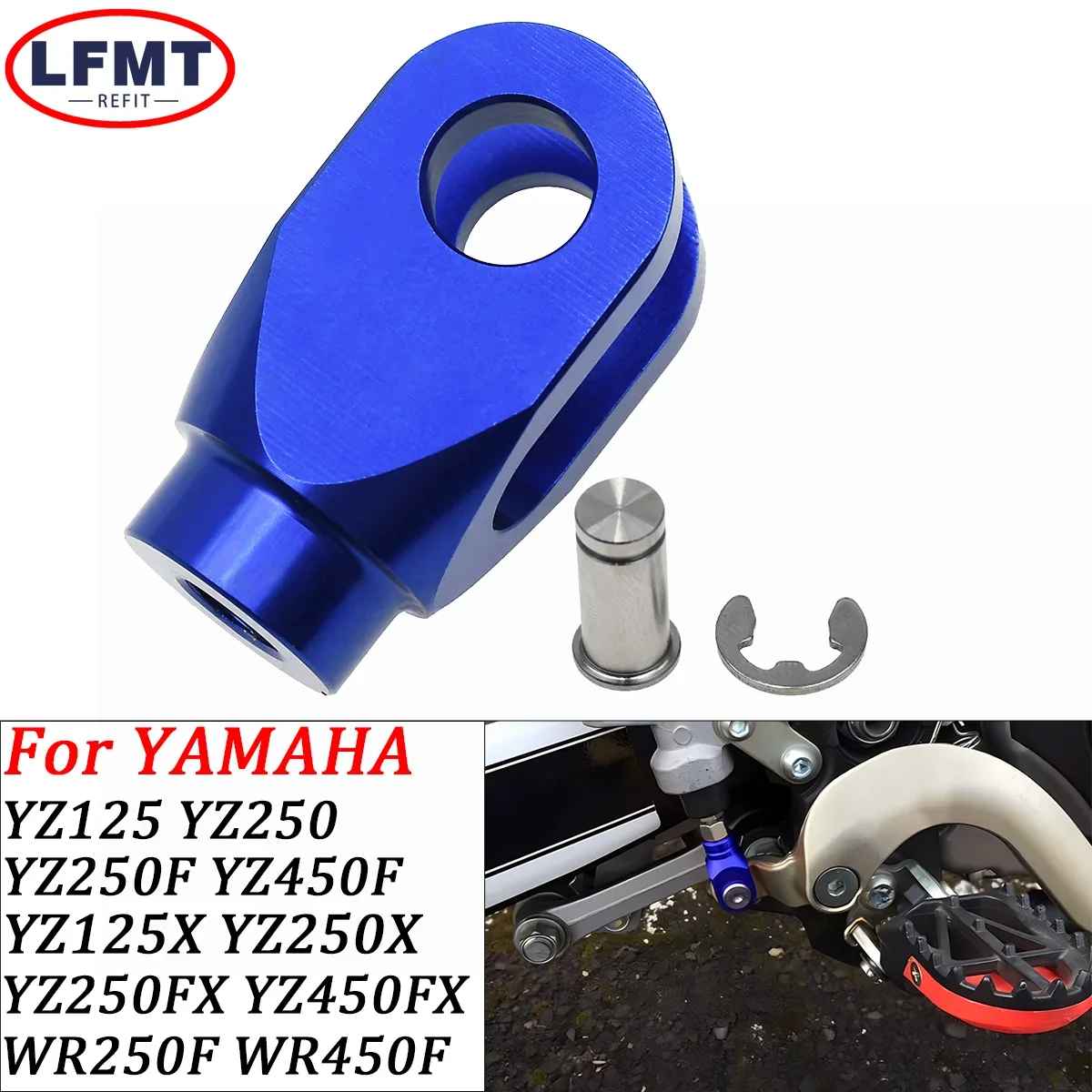 

Motorcycle Accessories CNC Billet Rear Brake Clevis For YAMAHA YZ125 250 250F 450F 125X 250X YZ250FX 450F WR250F WR450F SUZUKI