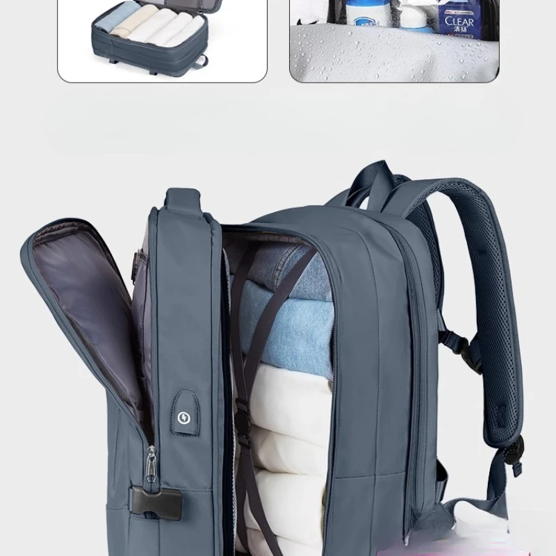 

Travel Backpack Men's Business Backpack Large Capacity Business Travel Luggage College Student Computer School Bag New
