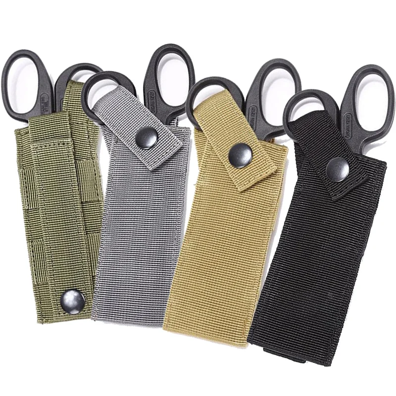 Tactical Medical Shears Pouch Tactical EMT Scissor Sheath Nylon MOLLE Hand Tools Holder Bag for Hunting Camping Hiking Fishing