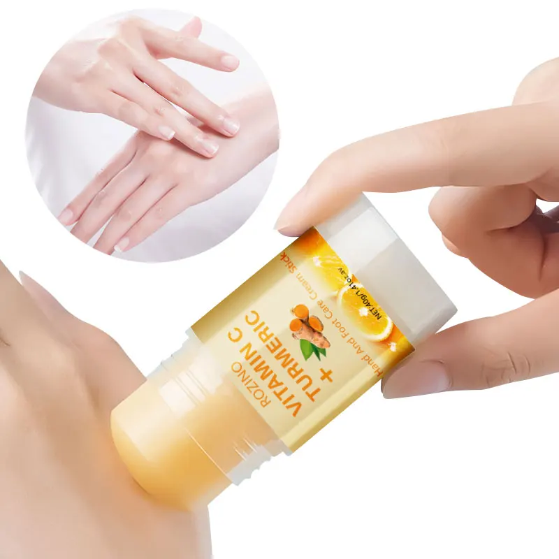 Vitamin turmeric hand and foot stick, used to moisturize hands and feet, making the skin elastic