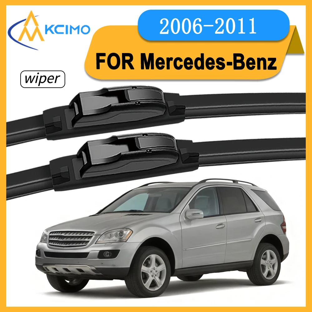 

Complete Front Wiper Replacement Kit For Mercedes-Benz M-Class W164 2006-2011 2-Piece Windshield Wipers Streak-Free (1 Pair)