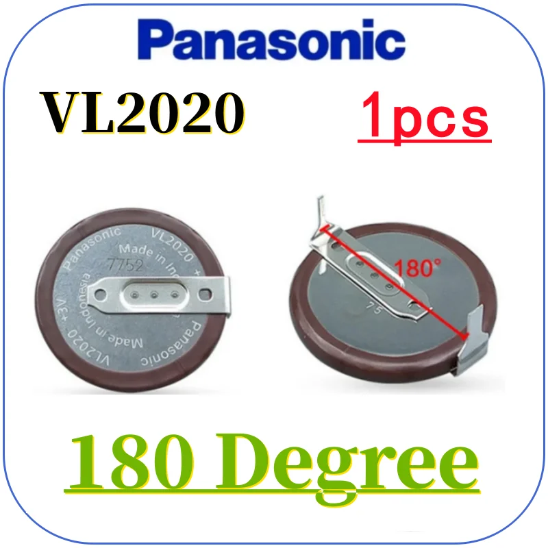 Original Panasonic VL2020 2020 rechargeable battery battery With Legs 90 degrees 105 degrees 180 degrees for BMW car key