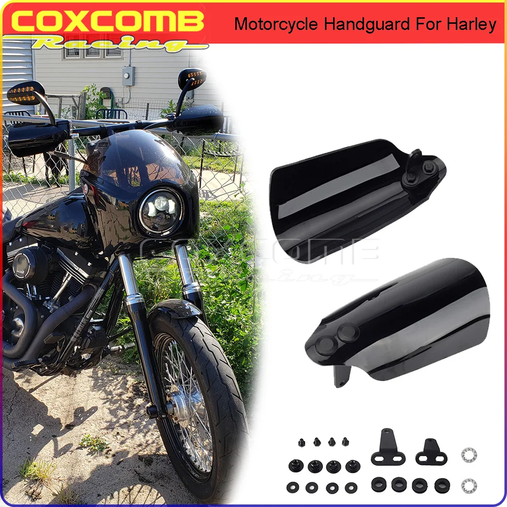 

Dark Black Club Style Retro Hand Guards Kit For Harley Touring Road King Classic Custom CVO SE EFI FLHR FLHRC FLHRSE FLHRSEI