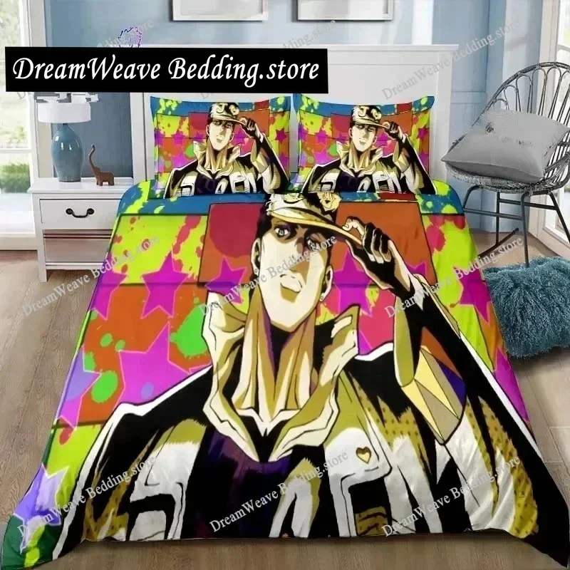 3D Printed Anime JoJolion Adventure Bedding Set Duvet Cover Bedroom Comforter Single Twin King _Size Quilt Cover Home Textiles74