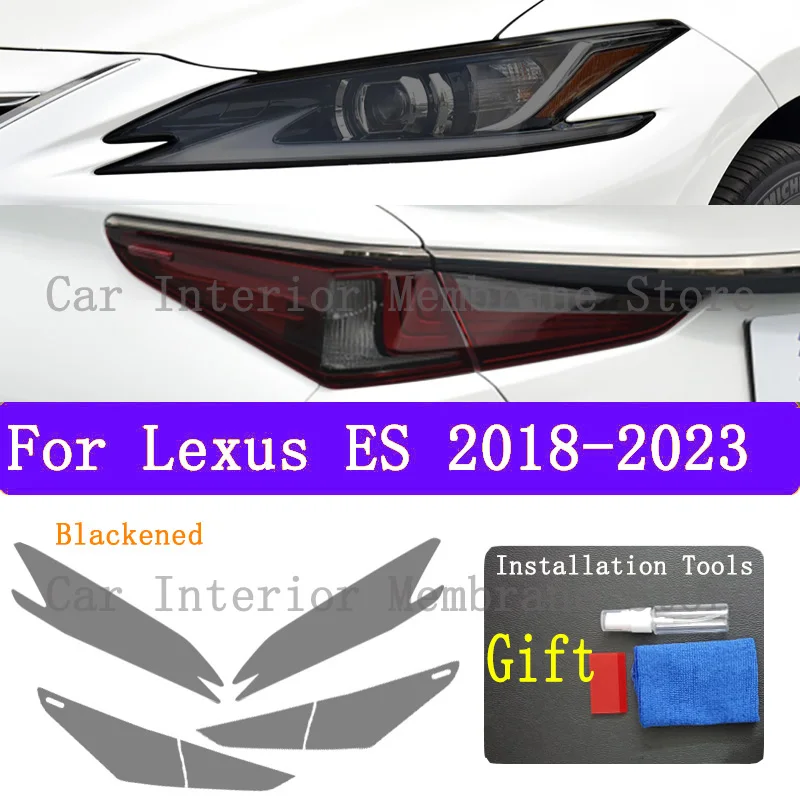 

Для Lexus ES 2018 2019 2020 2021-2023 Автомобильная внешняя фара с защитой от царапин, ТИНТ передней фары, аксессуары для ремонта фотолампы