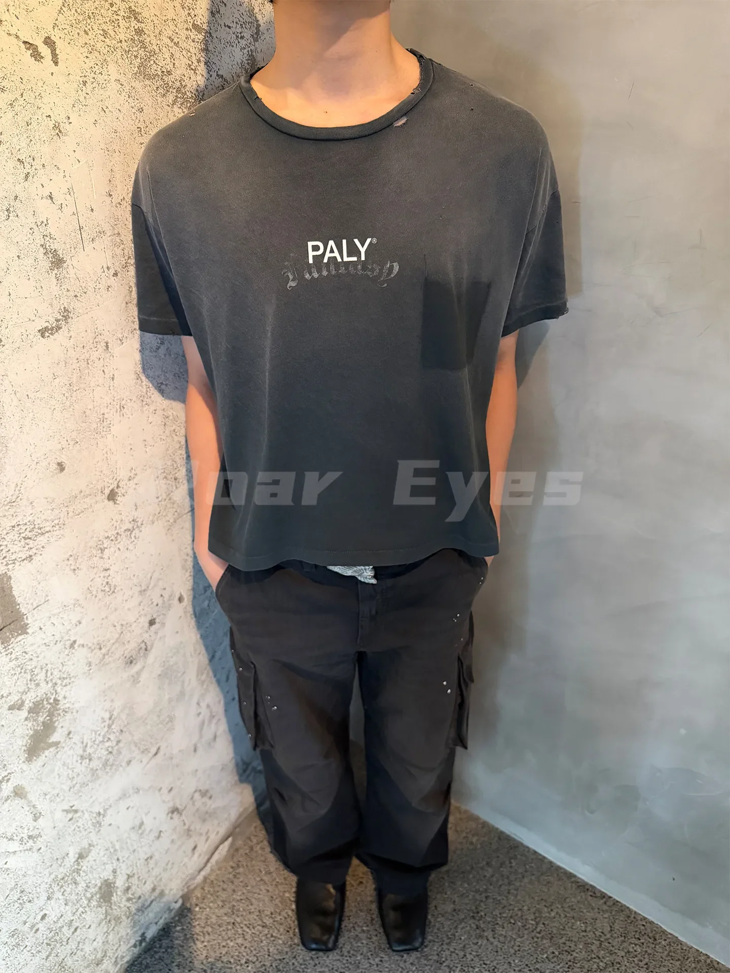 Paly Hollywood Washed and Ruined Short Sleeve T-Shirt