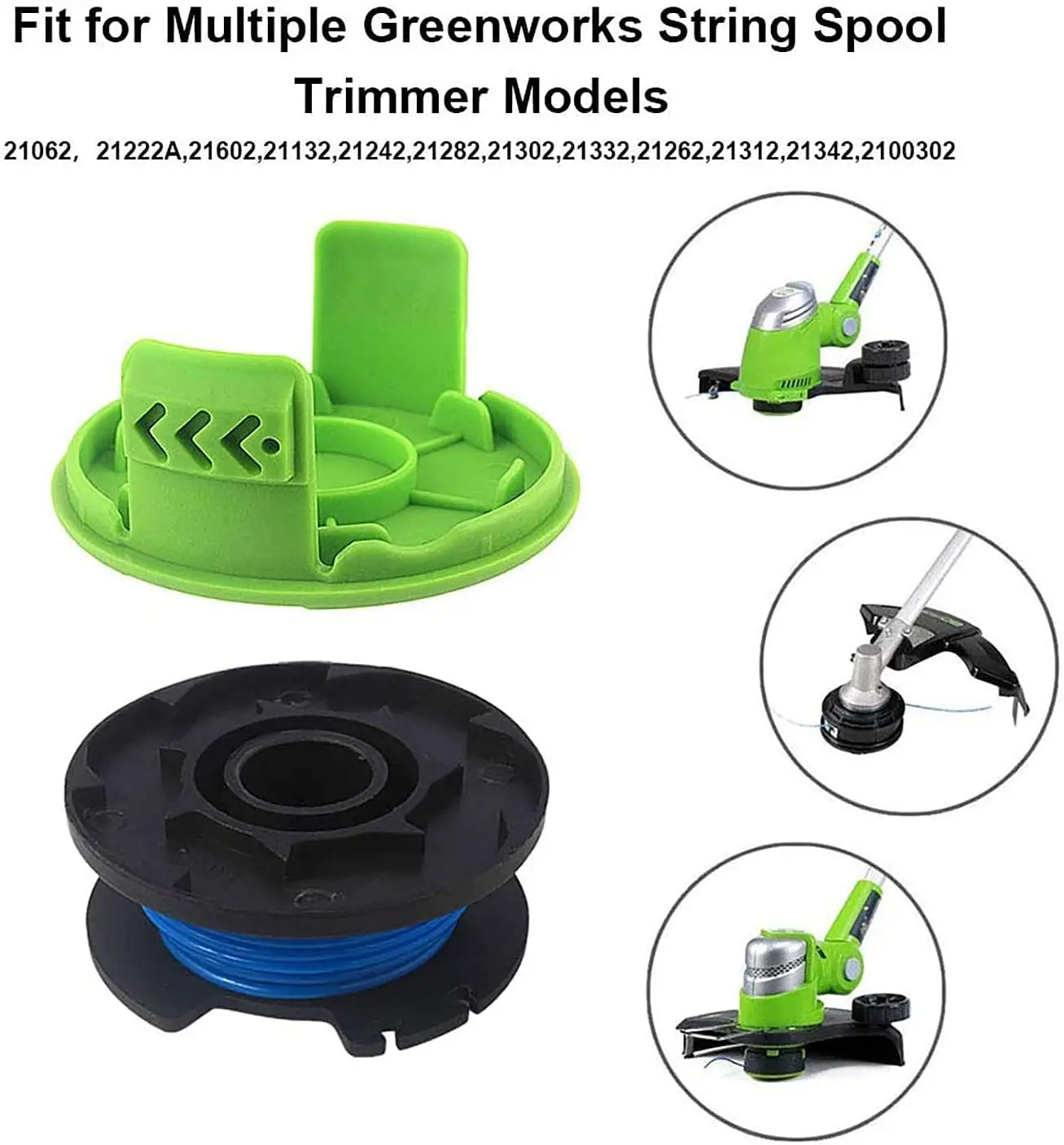 Trimming with For Greenworks Trimmer Blade for ideal for For Greenworks Single Line 24V and G MAX 40V Models