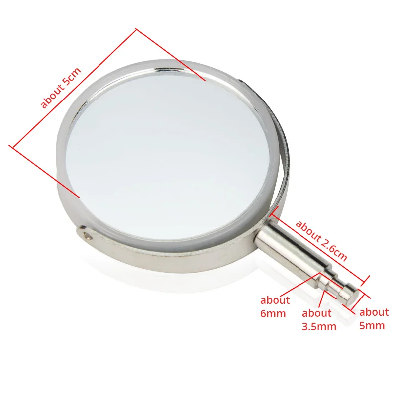2pcs Microscope Plane Concave Reflector 360 Degree Rotation Microscope Reflective Mirror 2 Sides Practical Imaging for XSP 00