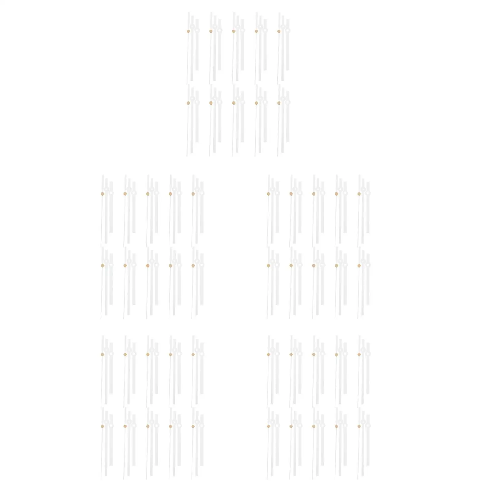 

5pcs 50 Sets Silent Clock Movement Kit Non-Ticking Quartz Mechanism with Hour Minute and Second Hands Repair Components for DIY