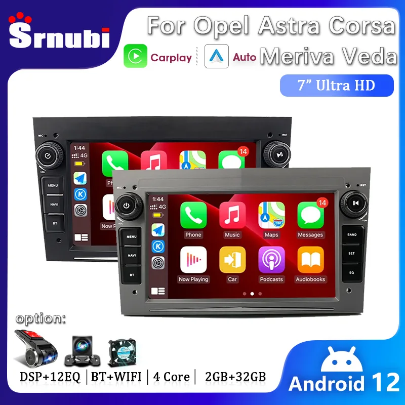 Carplay autoradio Android per Opel Astra H J 2004 Vectra Vauxhall Antara Zafira Corsa C D Vivaro Meriva Veda Multimedia Player