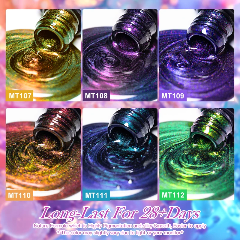 7ml Mtssii Rainbow Shadow Gel Magnético Espumante Glitter Cristal Gel Unha Polonês Gato Gel Magnético Soak Off Verniz Manicure