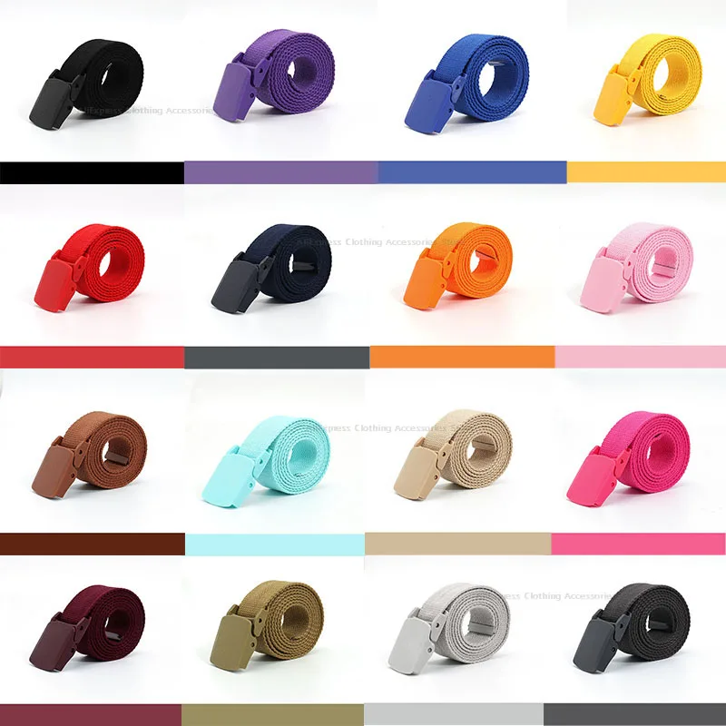 Bunte Leinwand Taktische Gürtel Unisex Mode Lässig Luxus Trend Jeans Zubehör Jugend Nylon Gürtel Nette Kinder Jagd Gürtel